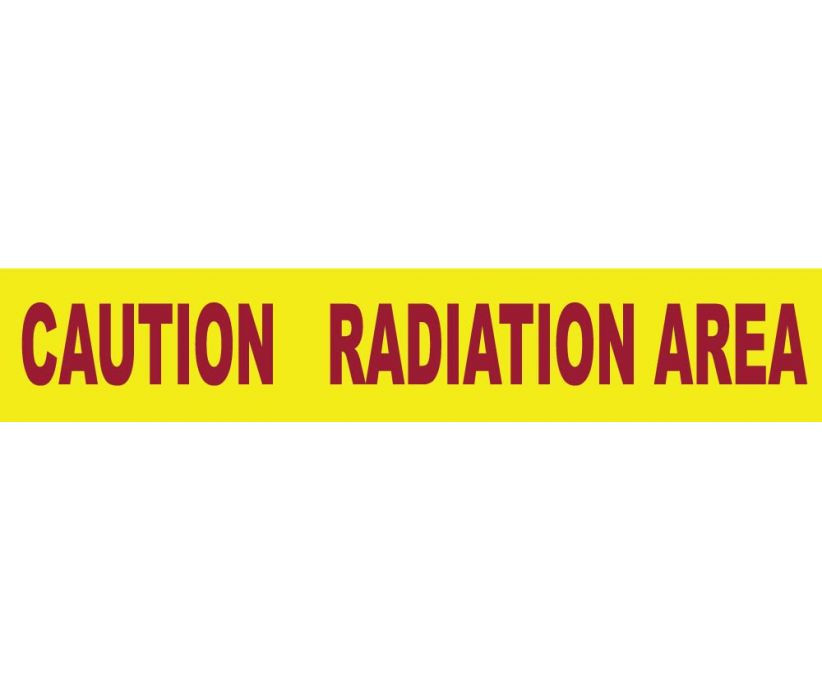 Tape - Barricade - Caution Radiation Area - 3 Mil 3