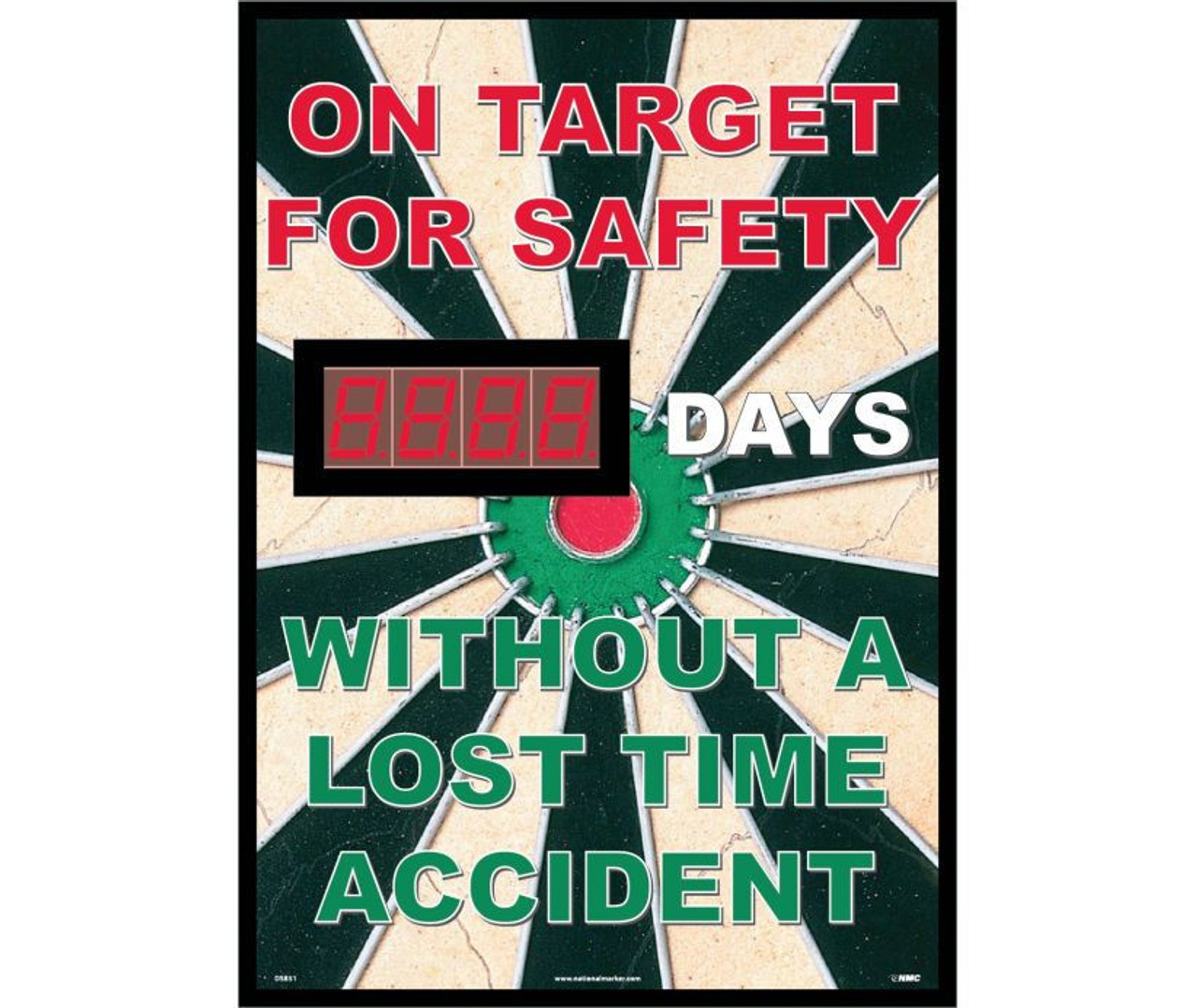 On Target For Safety Without A Lost Time Accident 20 X 28 085 Styrene Dsb51 Jendco
