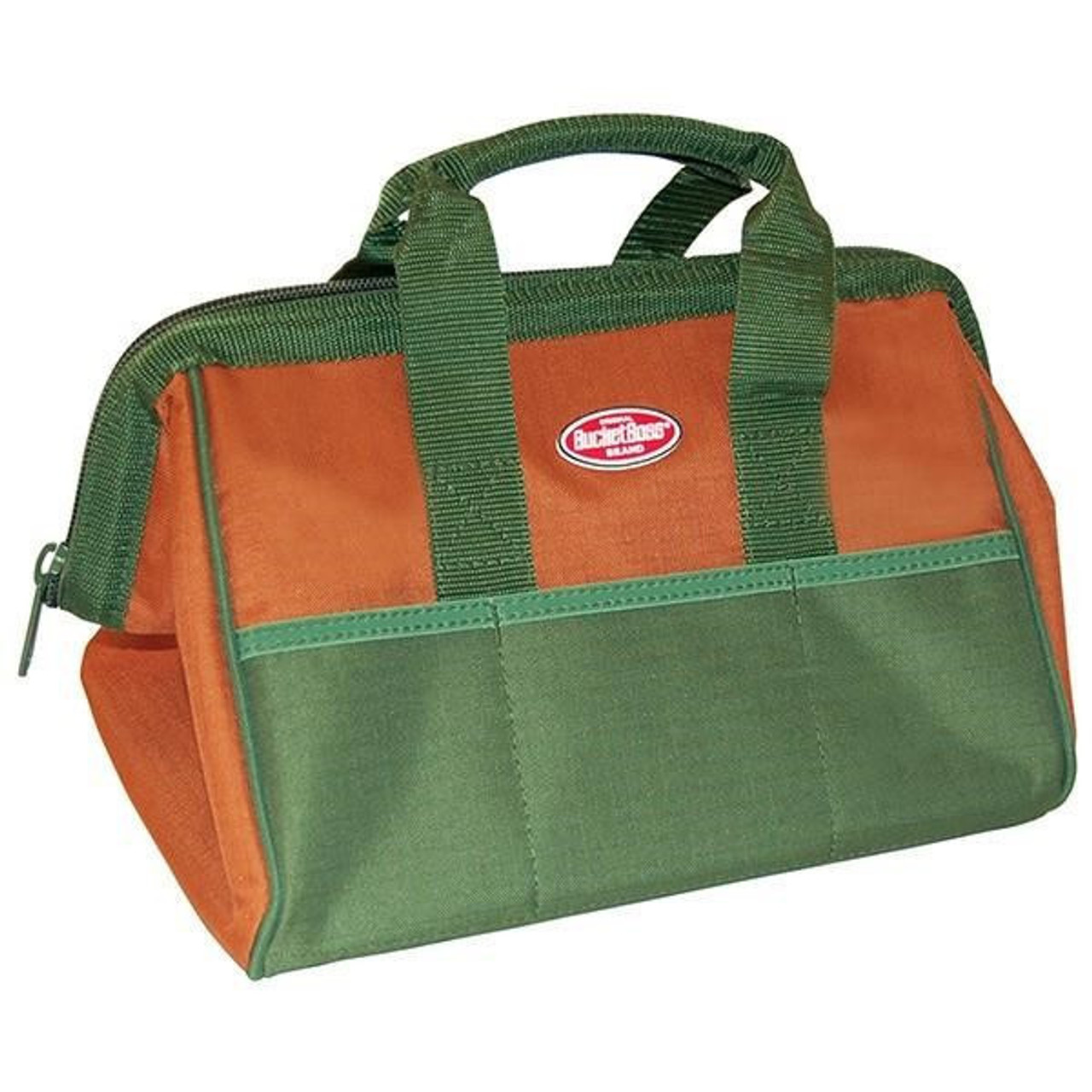 Bucket Boss GateMouth Jr. Tool Bag, 9L x 12H x 16W, Brown/Green, 1/Each  - 06007CS06F - Jendco Safety Supply