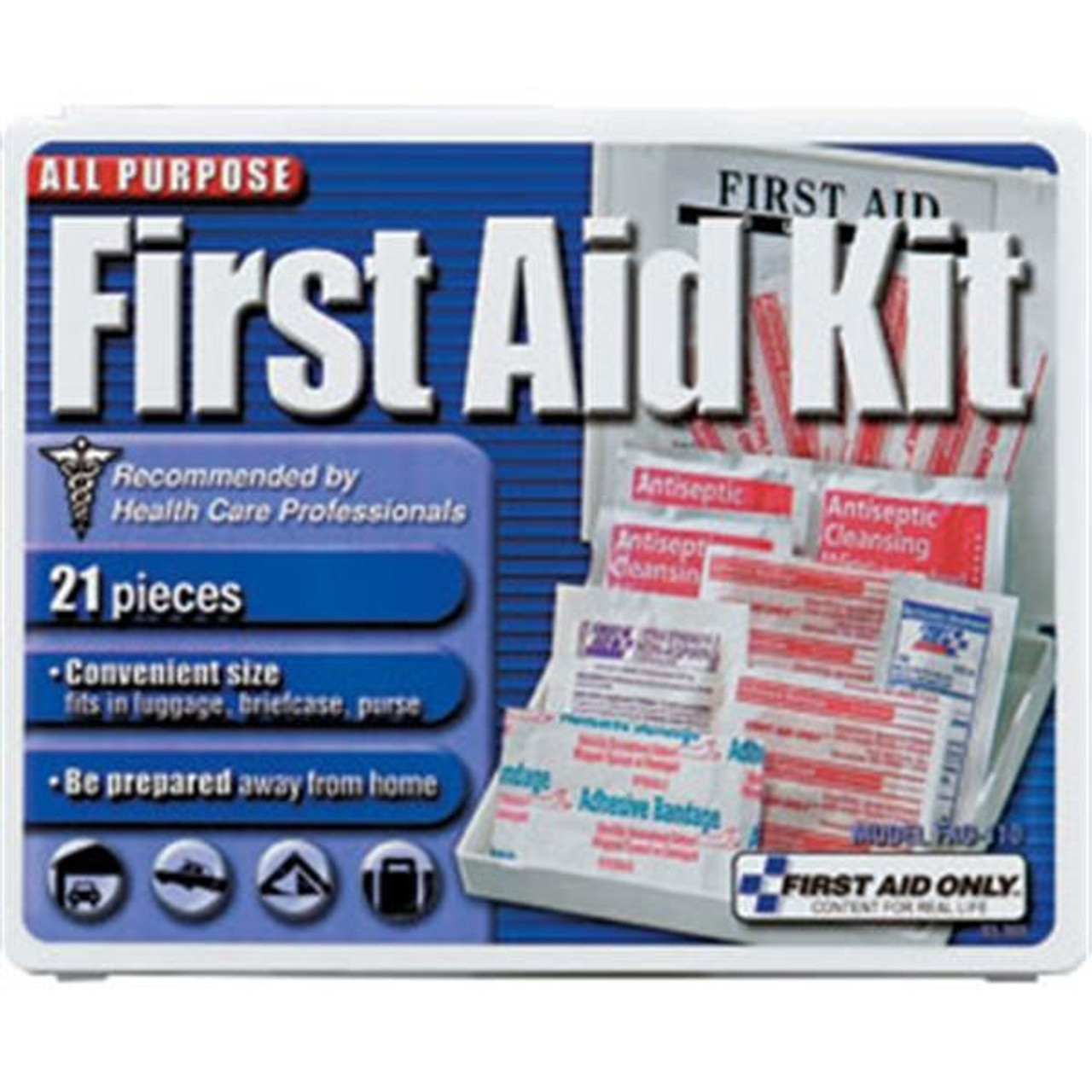 First Aid Only FAO-552 Vehicle First Aid Kit, 143 Piece, Fabric Case