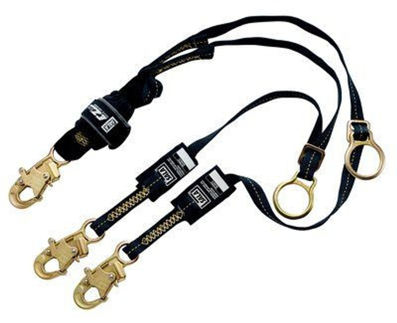 1246072 - EZ-Stop Lanyard, 6 ft. Twin Leg, Adjustable D-rings