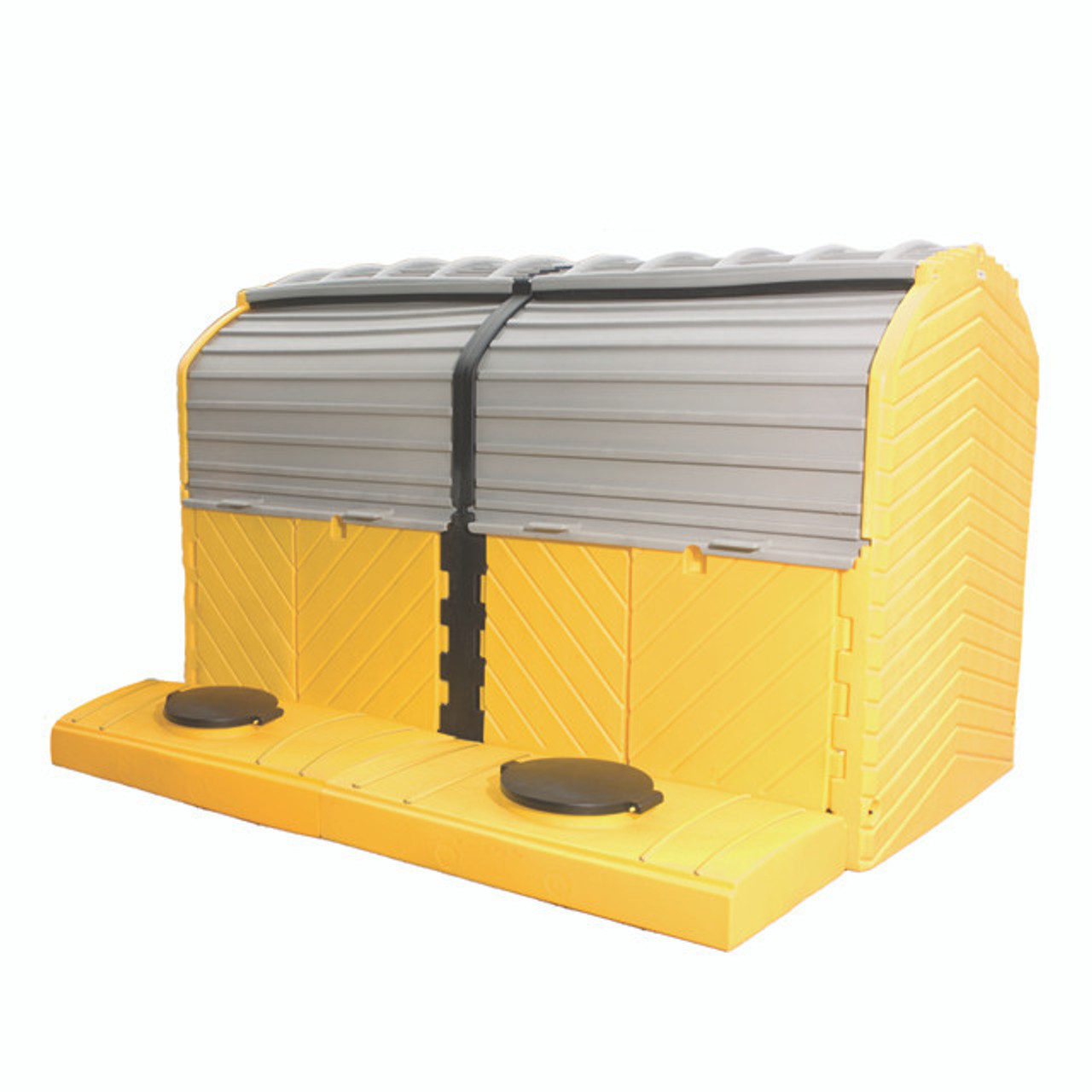 UltraTech Modular IBC Spill Pallet: 2 -Tank - Outdoor Model - 1165