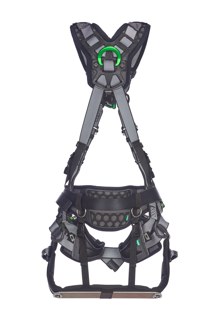 MSA V-FIT Tower Harness w/Back, Front & Side D-Rings - Quick