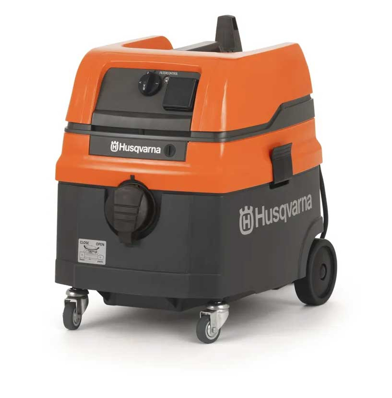 Husqvarna S11 6.6 Gallon Wet/Dry Self-Cleaning HEPA Vacuum 970 46 66-02  Jendco Safety Supply