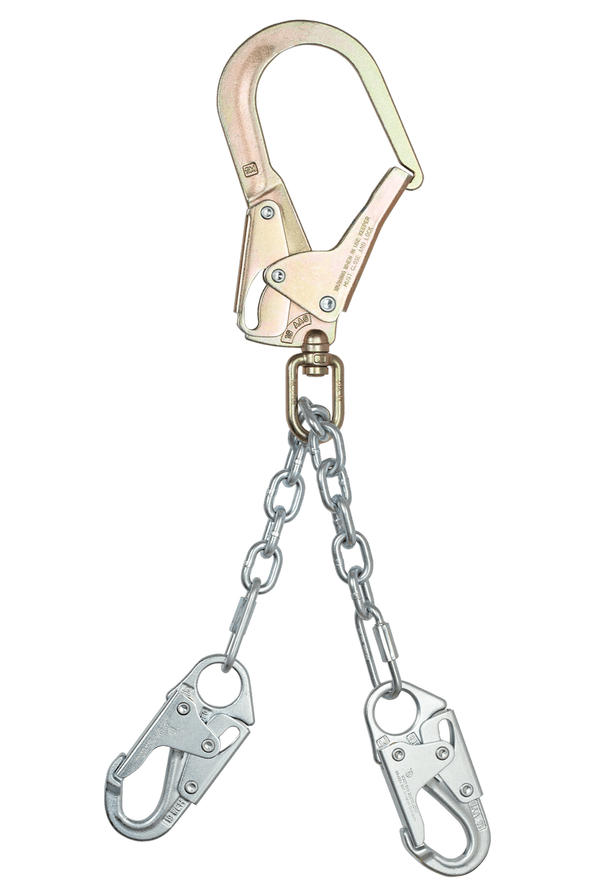 FallTech 23 Premium Rebar Positioning Assembly with GR 43 Chain with  Swivel Rebar Hook - 8252