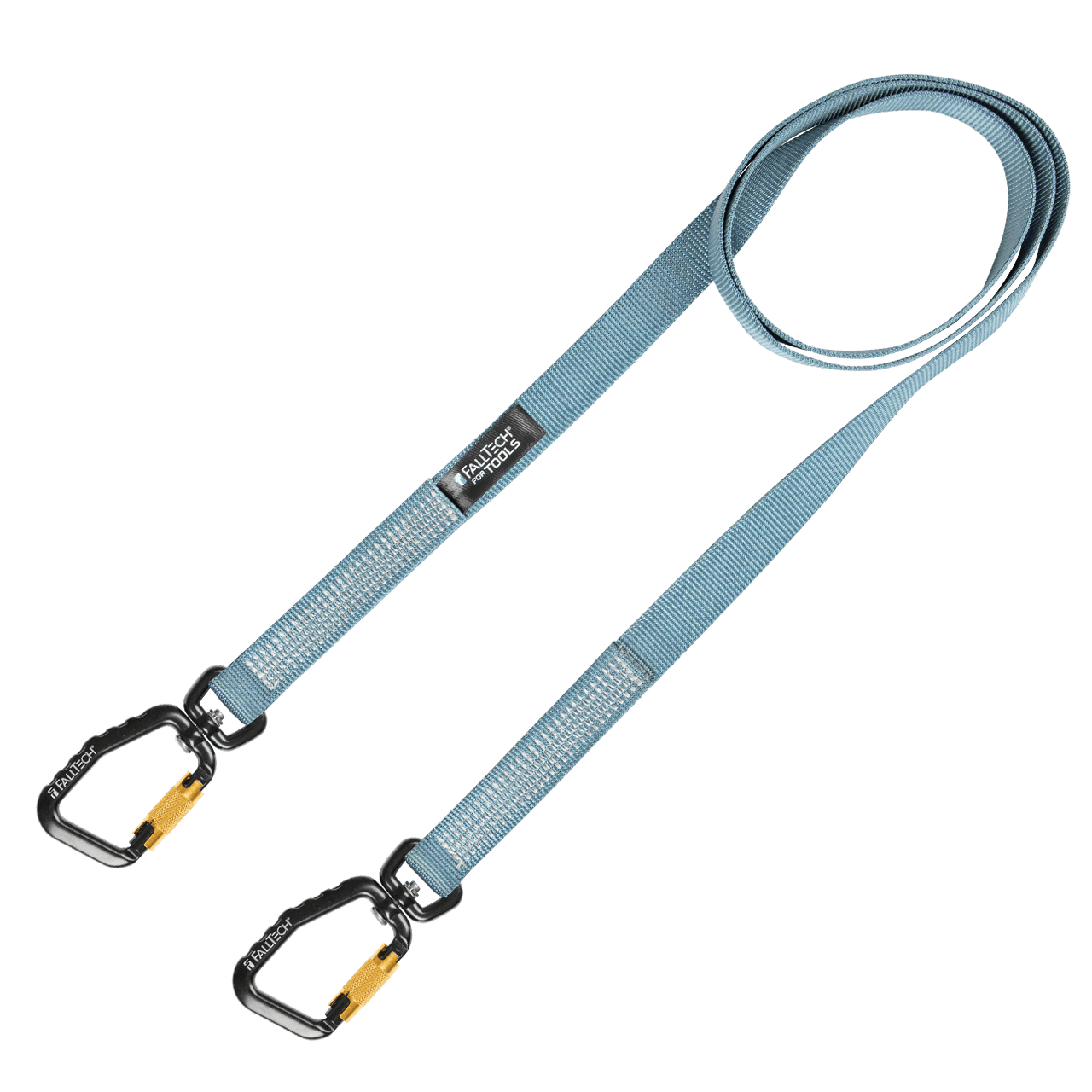 FallTech 40 lb Premium Tool Tether with Non-stretch Web Choke-loop and  Swivel Aluminum Carabiner 78