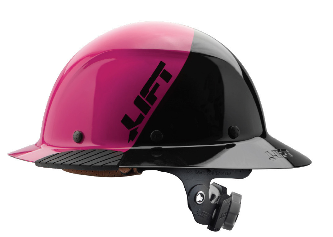 Lift Safety DAX Carbon Fiber Full Brim Hard Hat FIFTY50 Pink