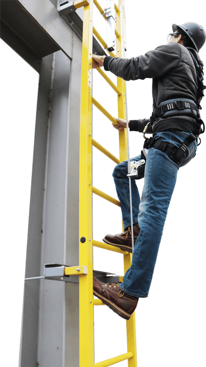 French Creek 200 ft Ladder Climbing Safety System - VL-38-200 - Jendco  Safety Supply