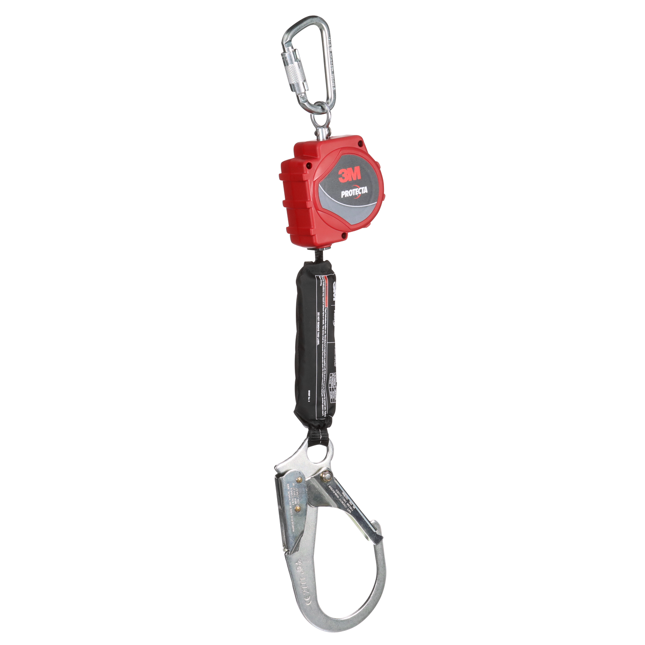 Protecta 3100515 Web Self-Retracting Lifeline with Carabiner and Steel Rebar Hook (11 ft.)