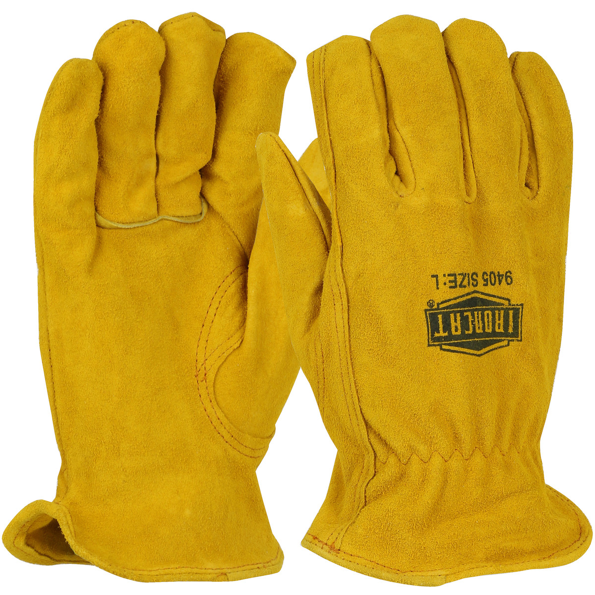 Ironcat Premium Grade Split Cowhide Leather Drivers Glove