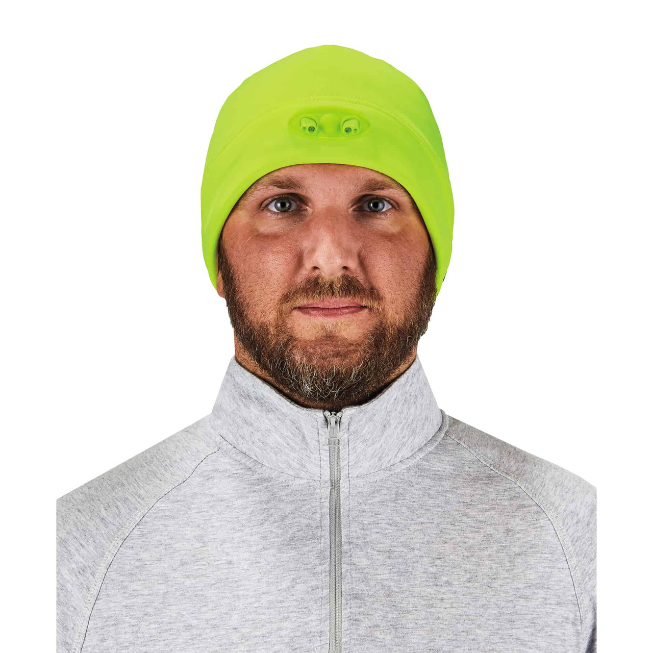Ergodyne N-Ferno 6804 Skull Cap Winter Hat with LED Lights