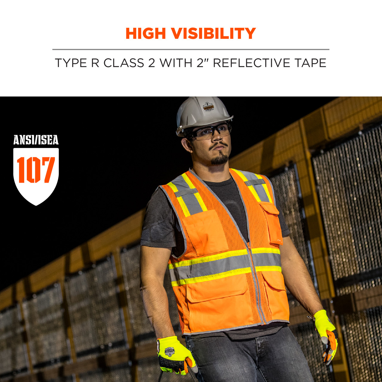 Ergodyne GloWear 8246Z-S Two-Tone Mesh Hi-Vis Safety Vest - Type R