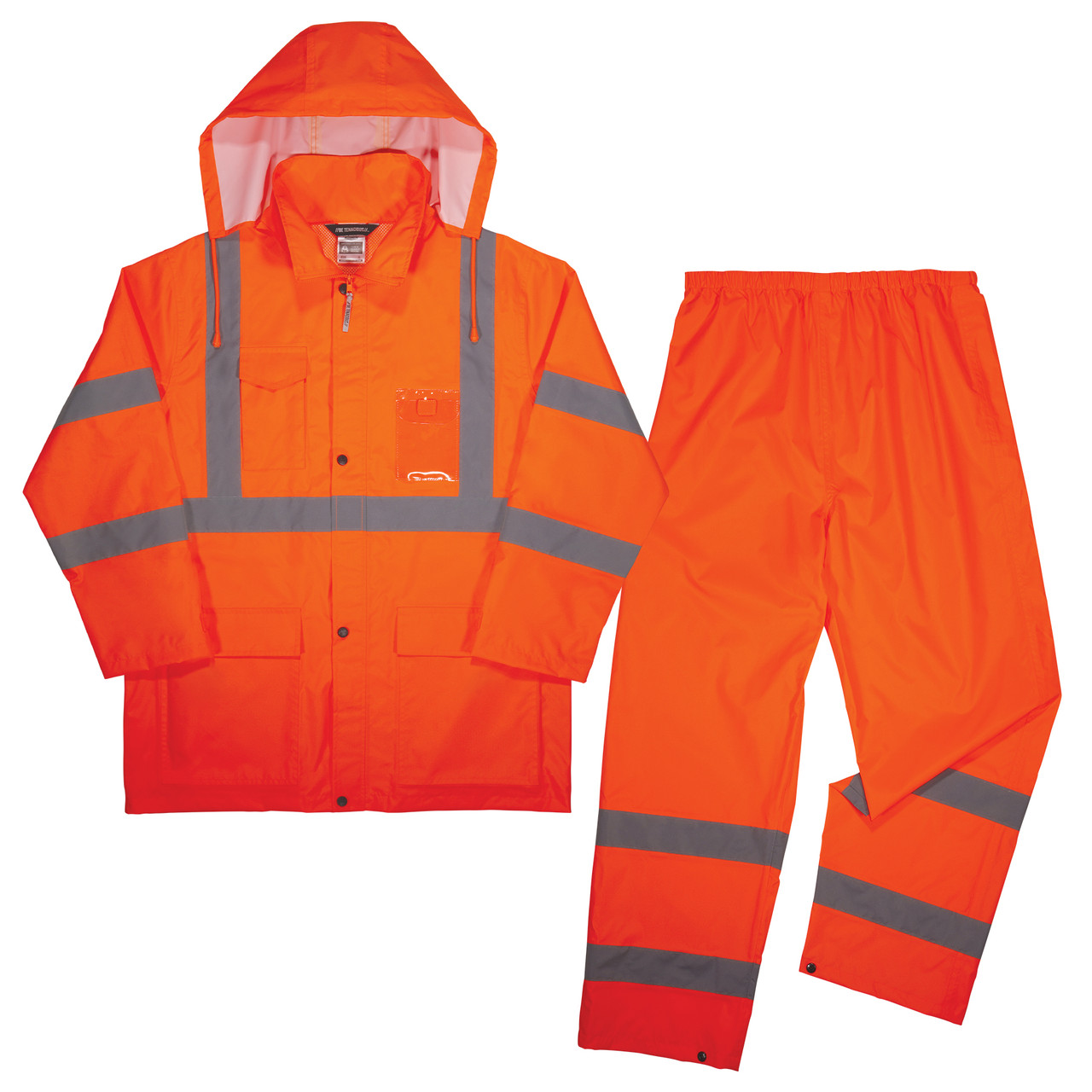 Ergodyne GloWear 8376K Lightweight Hi-Vis Rain Suit Orange
