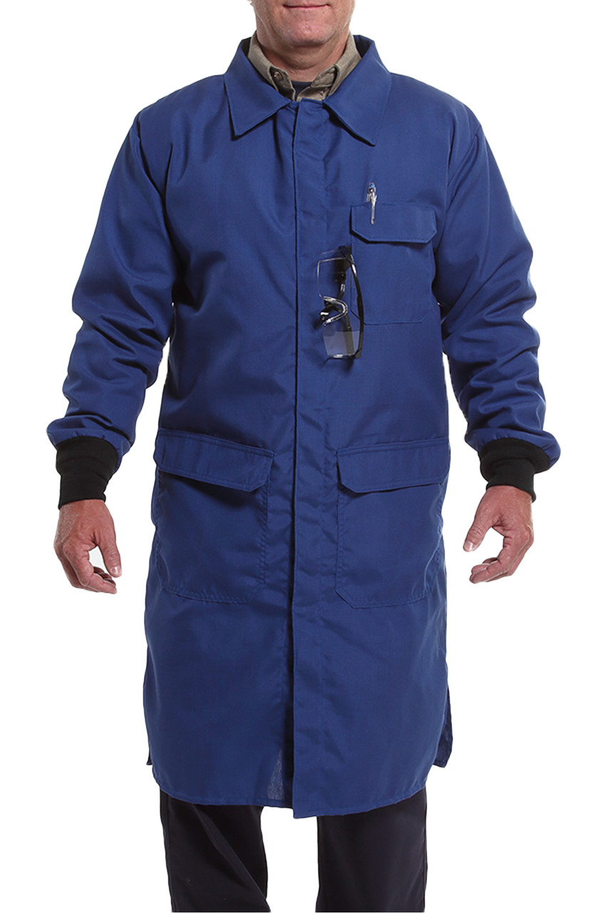 NSA FR Chemical Resistant Lab Coat Royal Blue LABCR-RB-_