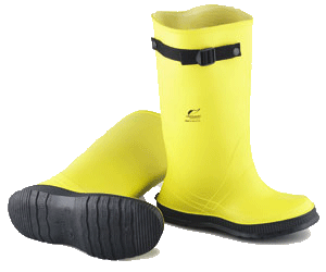 yellow concrete boots