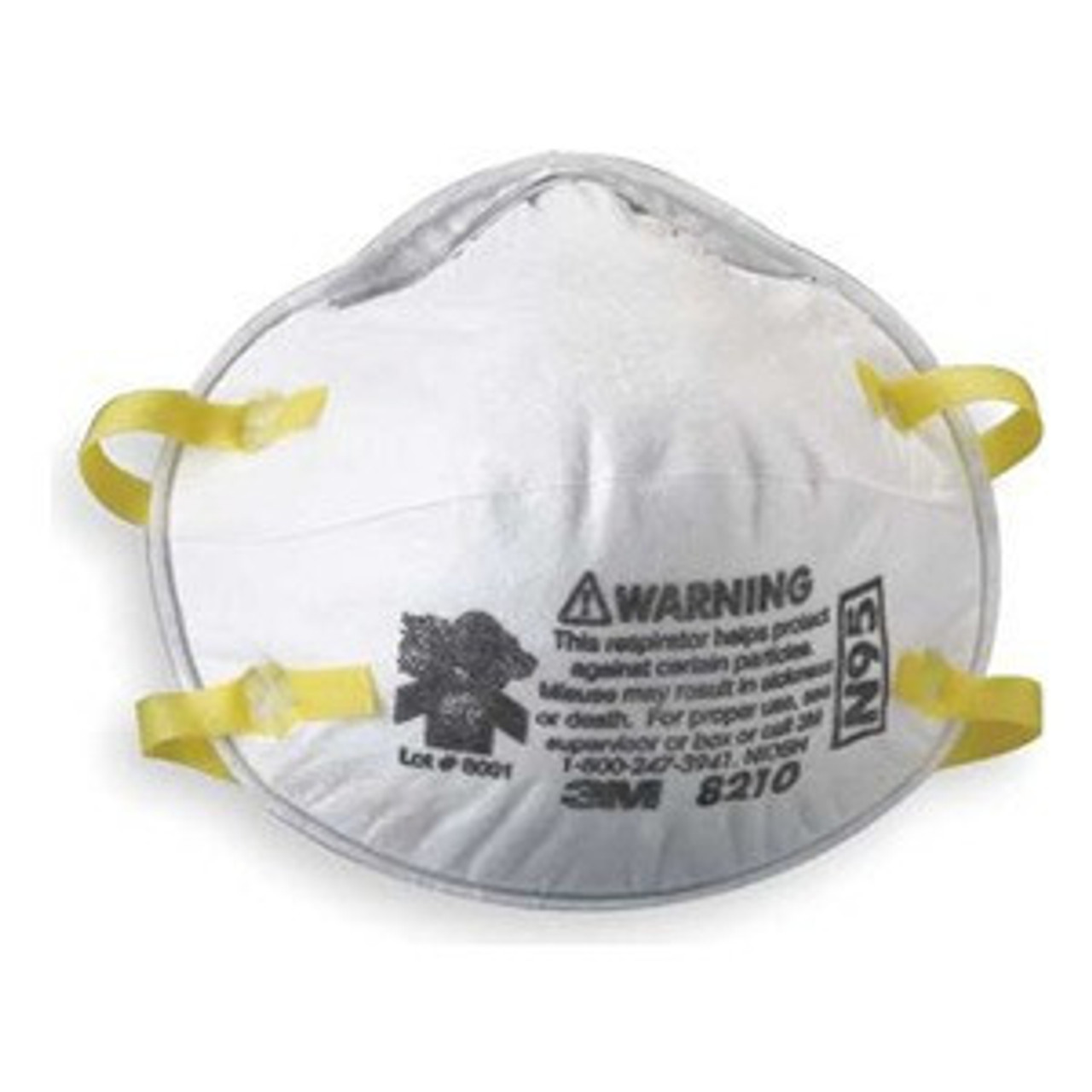NIOSH Approved N95 Mask Particulate Respirators, Pack of 20 N95 Face Masks,  Individually Wrapped, Universal Fit