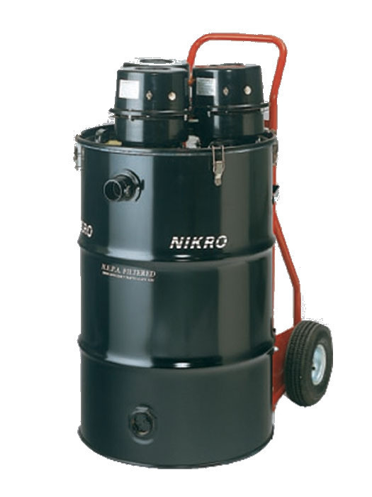 Nikro 55 Gallon Tri-Motor HEPA Vacuum (Dry) HD55345 - Jendco