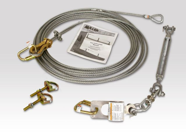 Miller SkyGrip Galvanized Horizontal Lifeline Kit with Anchor