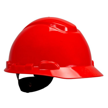 3M Hard Hat H-705R - Red 4-Point Ratchet Suspension - 20 EA/Case