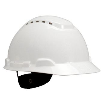 3M Hard Hat H-701V - Vented White 4-Point Ratchet Suspension - 20 EA/Case