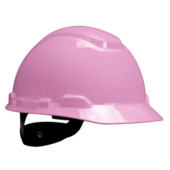 3M Hard Hat H-713R - Pink - 4-Point Ratchet Suspension - 20 EA/Case