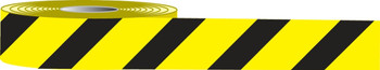 Plastic Barricade Tape: Striped Black/Yellow 3" x 1000-ft - MPT142