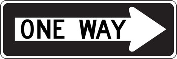 Lane Guidance Sign: One Way (In Right Arrow) 12" x 36" High Intensity Prismatic 1/Each - MR61RHP