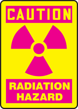 OSHA Caution Safety Sign: Radiation Hazard 14" x 10" Dura-Fiberglass 1/Each - MRAD700XF