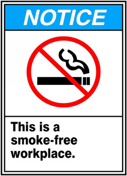 ANSI SIGN - SMOKING CONTROL 14" x 10" Aluminum 1/Each - MRMK805VA