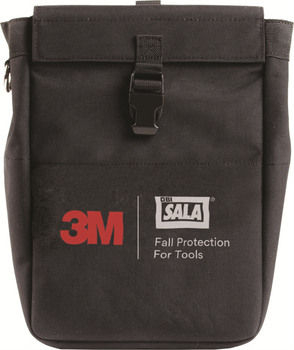 3M Tool Pouch with D-ring - Canvas - Black - 8.75 in x 13 in - 1500127