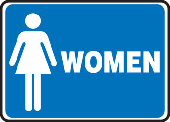 RESTROOM SIGNS 10" x 14" Adhesive Vinyl 1/Each - MRST515VS