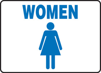 RESTROOM SIGNS 10" x 14" Plastic 1/Each - MRST527VP