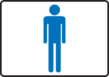 Restroom Sign (Male Symbol) 7" x 10" Accu-Shield 1/Each - MRST536XP