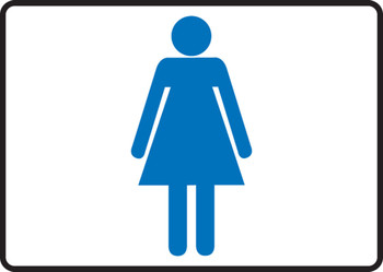 Restroom Sign: Women 7" x 10" Accu-Shield 1/Each - MRST538XP