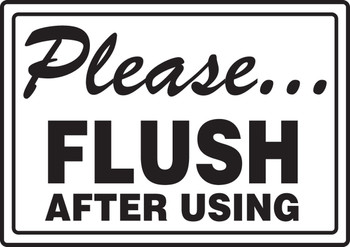 RESTROOM SIGNS 10" x 14" Plastic 1/Each - MRST573VP