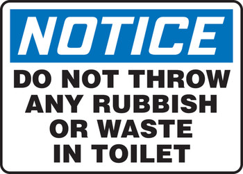 RESTROOM SIGNS 10" x 14" Plastic 1/Each - MRST800VP