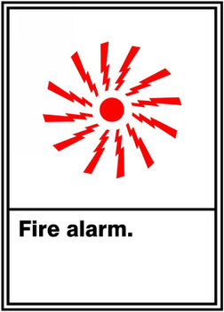 ANSI SIGN - FIRE ALARM 10" x 7" Dura-Plastic 1/Each - MRXG502XT