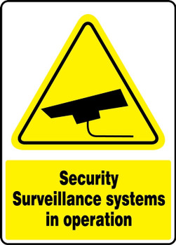 Safety Sign: Security Surveillance Systems In Operation 14" x 10" Aluma-Lite 1/Each - MSEC564XL