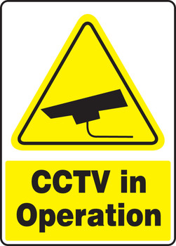 Safety Sign: CCTV In Operation 18" x 12" Accu-Shield 1/Each - MSEC572XP