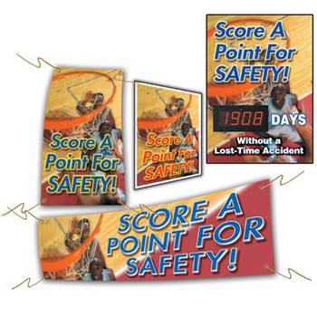 Safety Campaign Kits: Score A Point For Safety 4-piece Awareness Kit 1/Kit - MSK422