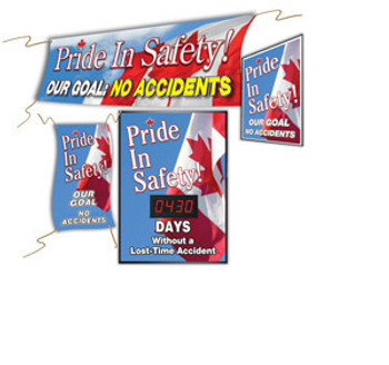 Safety Campaign Kits: Pride In Safety - Our Goal - No Accidents (Canada) 4-piece Awareness Kit 1/Kit - MSK430