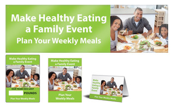 WorkHealthy Motivational Sets: Make Healthy Eating A Family Event 4-piece Awareness Kit 1/Kit - MSK464