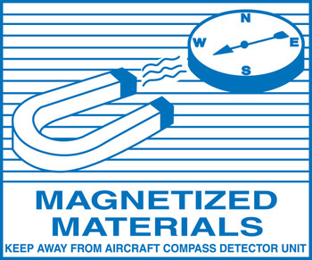 Hazardous Material Shipping Label: Magnetized Materials 3 1/4" x 4" Adhesive Coated Paper 500/Roll - MSL227