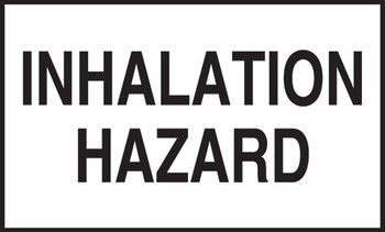 DOT Shipping Label: Hazard Class 6 - Inhalation Hazard 3" x 5" Adhesive Coated Paper 500/Roll - MSL604PS5