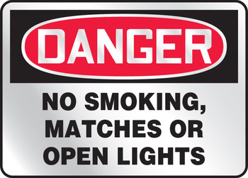 Smoking Control Sign 10" x 14" Reflective Sheet 1/Each - MSMK136RV