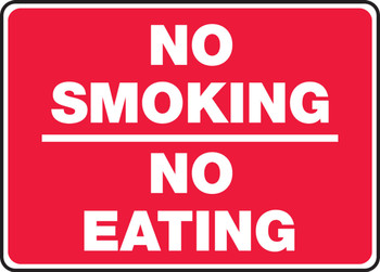 Smoking Control Sign 7" x 10" Aluminum 1/Each - MSMK491VA