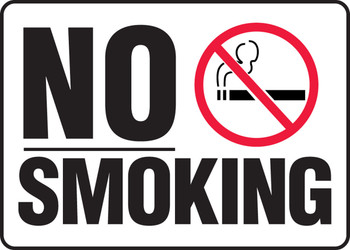 Smoking Control Sign 10" x 14" Aluminum 1/Each - MSMK548VA