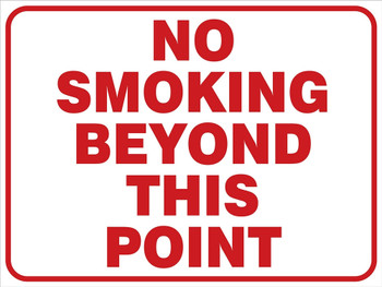 Smoking Control Sign 18" x 24" Plastic 1/Each - MSMK966VP