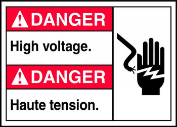 Danger High Voltage (W/Graphic) 10" x 14" - MTAF205VS