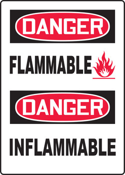 Danger Flammable (W/Graphic) 14" x 10" - MTLF113XL